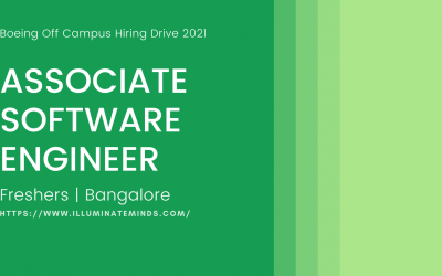 Boeing Off Campus Hiring Drive 2021 | Associate Software Engineer | Freshers | Bangalore | Off Campus