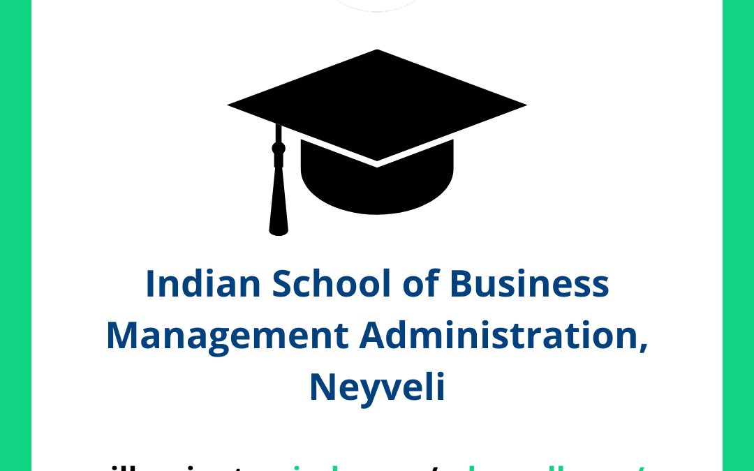 Indian School of Business Management Administration ISBM, Neyveli