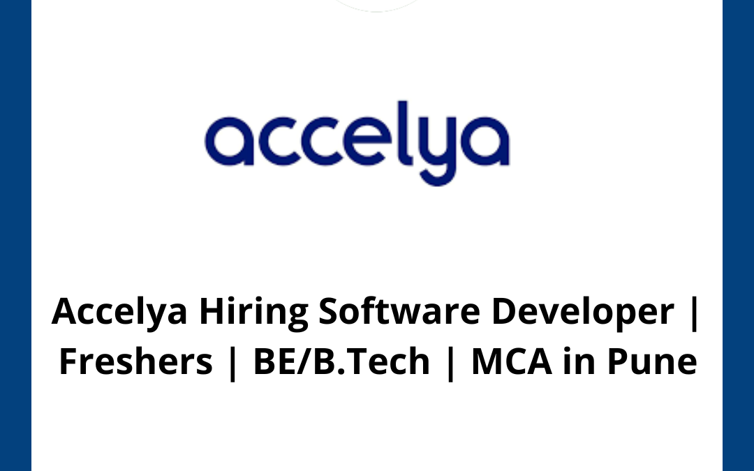 Accelya Hiring Software Developer