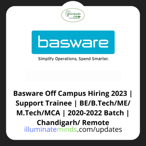 Basware Off Campus Hiring 2023 Support Trainee Be B Tech Me M Tech