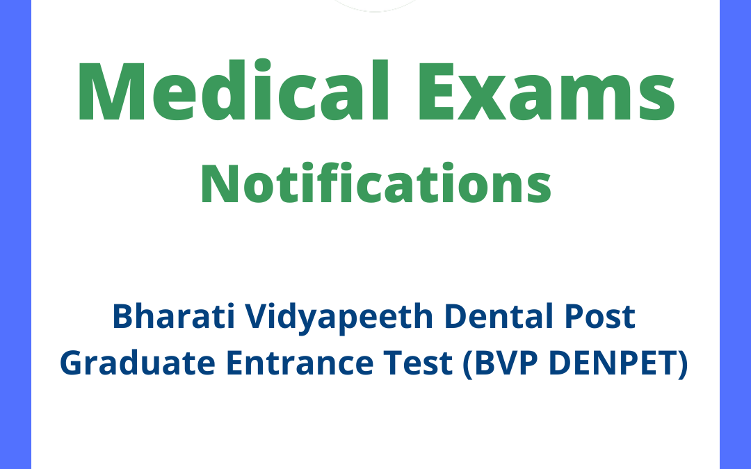 Bharati Vidyapeeth Dental Post Graduate Entrance Test (BVP DENPET)