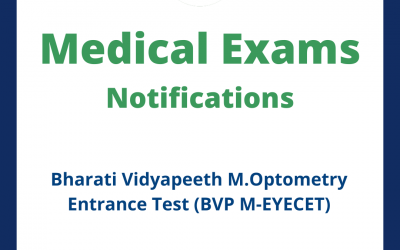 Bharati Vidyapeeth M.Optometry Entrance Test (BVP M-EYECET)