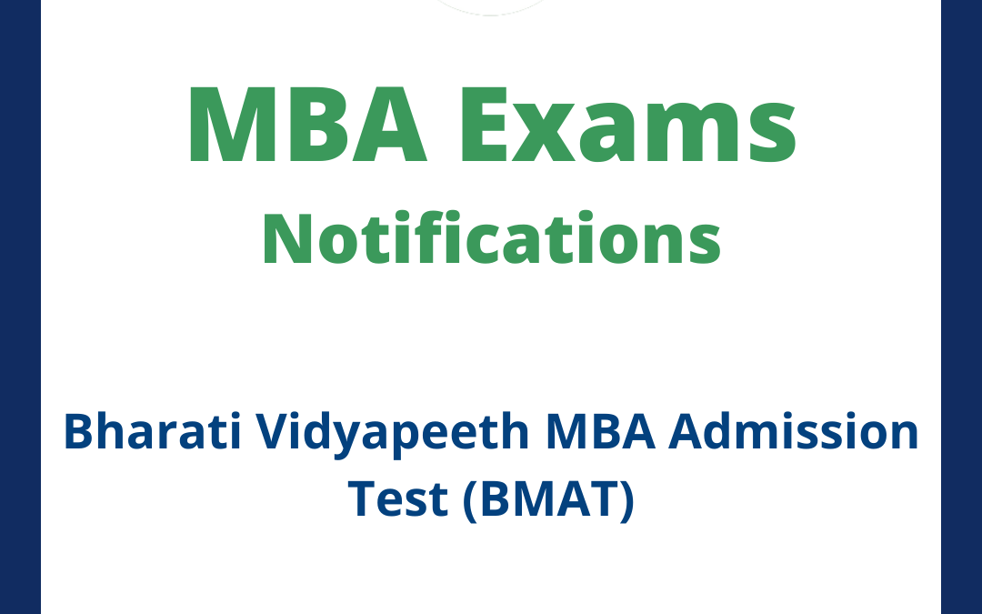 Bharati Vidyapeeth MBA Admission Test (BMAT)