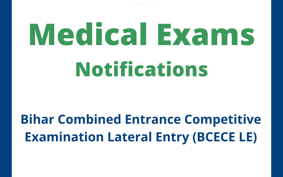 Bihar Combined Entrance Competitive Examination Lateral Entry (BCECE LE)
