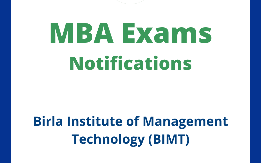 Birla Institute of Management Technology (BIMT)