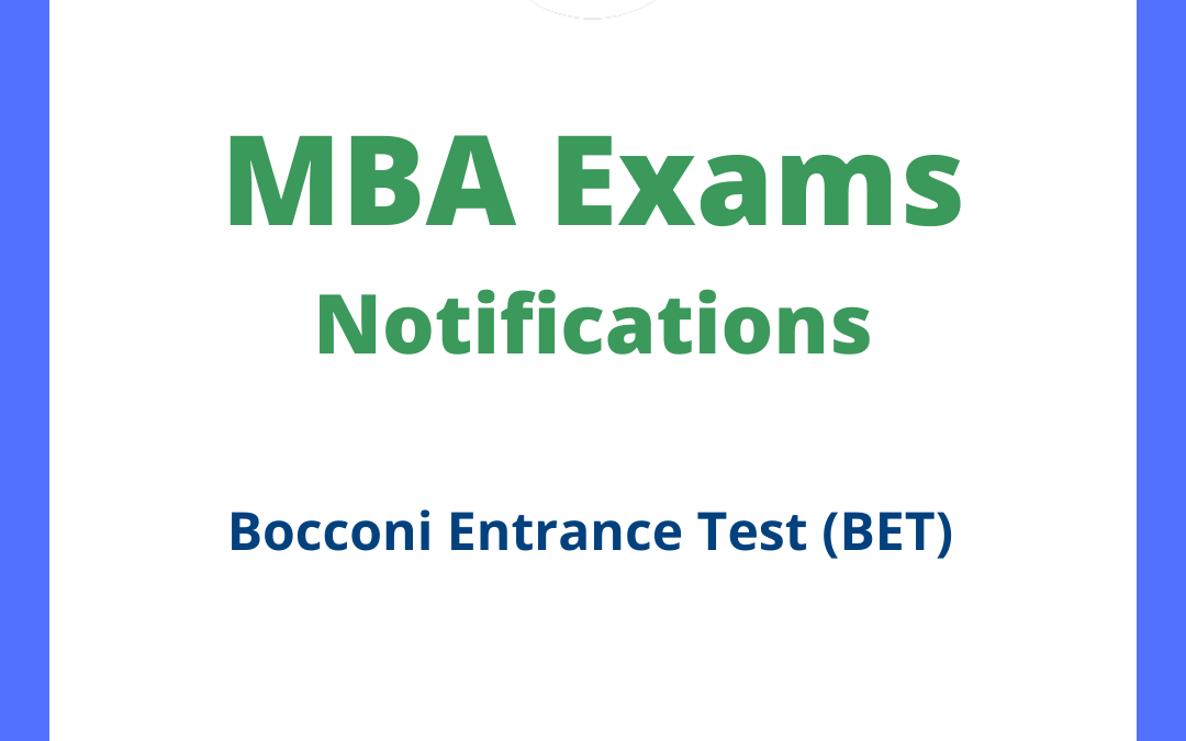 Bocconi Entrance Test (BET)