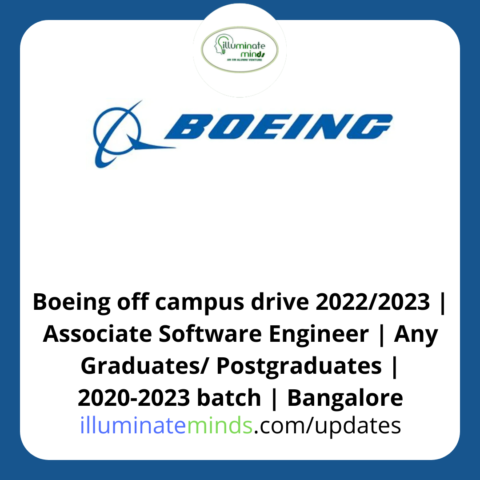 Boeing off campus drive 2022/2023 | Associate Software Engineer | Any ...