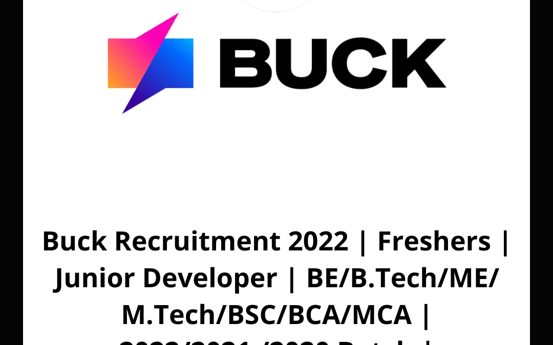 Buck Recruitment 2022