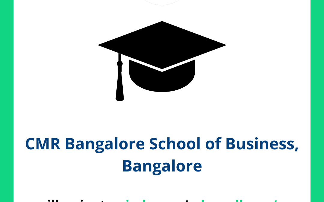 CMR Bangalore School of Business CMRBSB, Bangalore