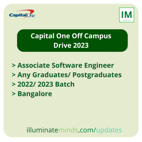 Capital One Off Campus Drive 2023 | Associate Software Engineer | Any ...