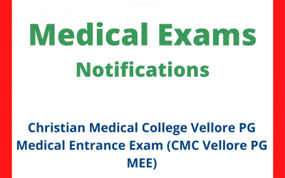 Christian Medical College Vellore PG Medical Entrance Exam (CMC Vellore PG MEE)