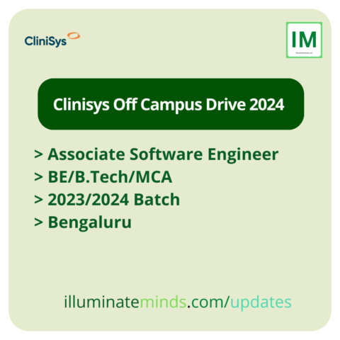 Clinisys Off Campus Drive 2024 | Associate Software Engineer | BE/B ...