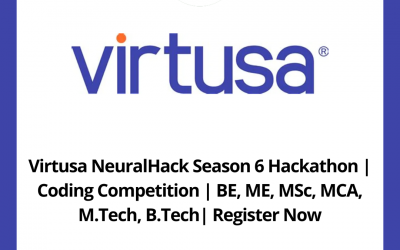 Virtusa NeuralHack Season 6 Hackathon | Coding Competition | BE, ME, MSc, MCA, M.Tech, B.Tech| Register Now