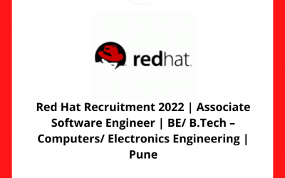Red Hat Recruitment 2022 | Associate Software Engineer | BE/ B.Tech – Computers/ Electronics Engineering | Pune