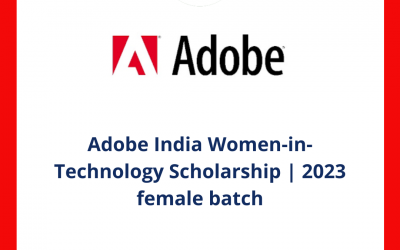 Adobe India Women-in-Technology Scholarship | 2023 female batch