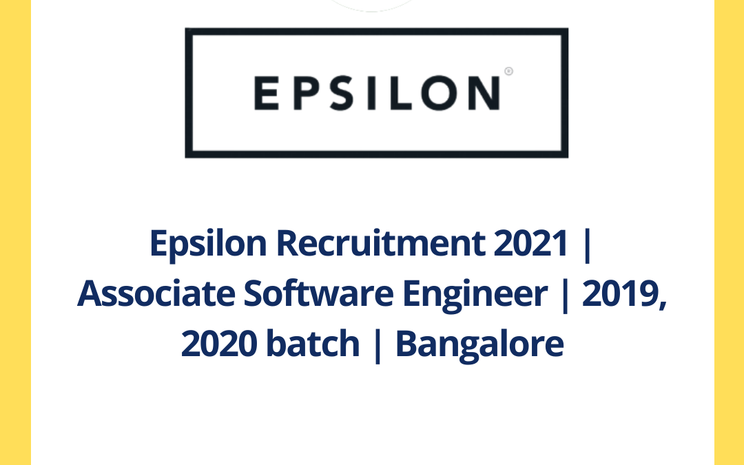 epsilon software engineer associate