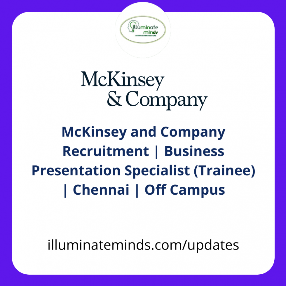 business presentation specialist salary in mckinsey