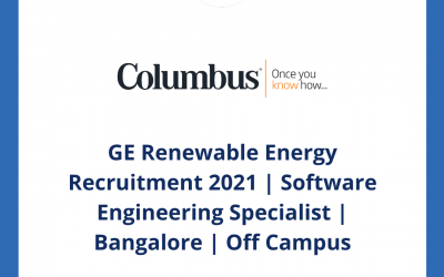 Columbus Recruitment 2021 | Trainee System Consultant | 2021 Batch | Hyderabad | Off Campus