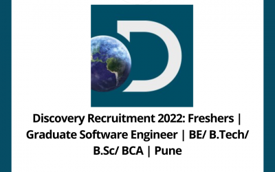 Discovery Recruitment 2022: Freshers | Graduate Software Engineer | BE/ B.Tech/ B.Sc/ BCA | Pune