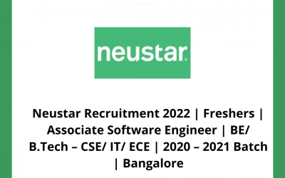 Neustar Recruitment 2022 | Freshers | Associate Software Engineer | BE/ B.Tech – CSE/ IT/ ECE | 2020 – 2021 Batch | Bangalore