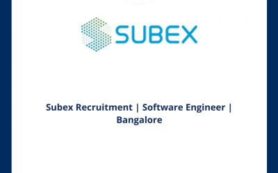 Subex Recruitment | Software Engineer | Bangalore
