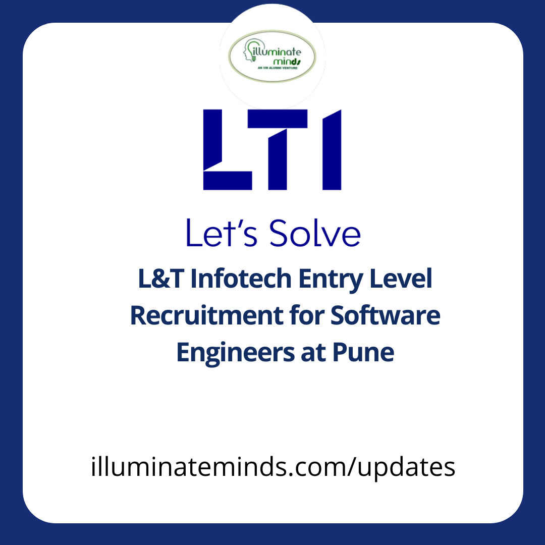 Lt Software Engineering L&T Infotech Entry Level Recruitment for Software Engineers at Pune ...