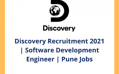 Discovery Recruitment 2021 | Software Development Engineer | Pune Jobs | Off Campus