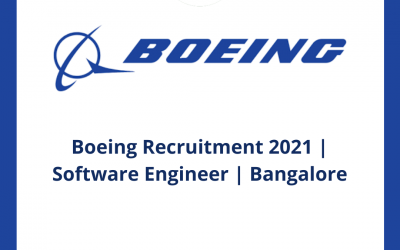 Boeing Recruitment 2021 | Software Engineer | Bangalore | Off Campus