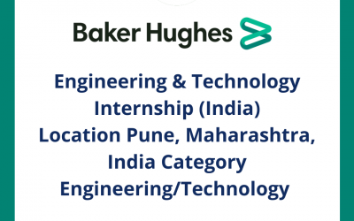 Engineering & Technology Internship (India) Location Pune, Maharashtra, India Category Engineering/Technology Job ID: R27321 Posted: Jun 29th 2021