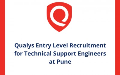 Qualys Entry Level Recruitment for Technical Support Engineers at Pune | Off Campus