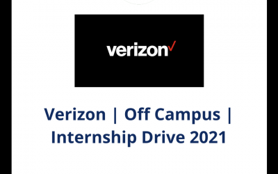 Verizon | Off Campus | Internship Drive 2021