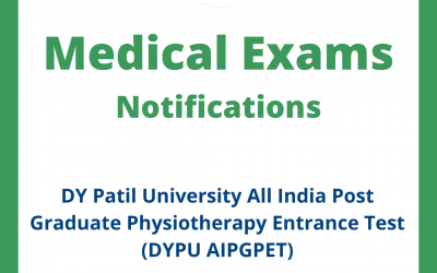 DY Patil University All India Post Graduate Physiotherapy Entrance Test (DYPU AIPGPET)