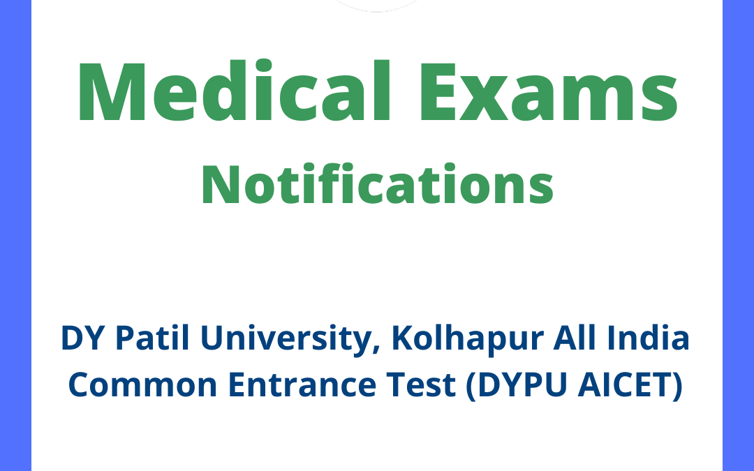 DY Patil University, Kolhapur All India Common Entrance Test (DYPU AICET)