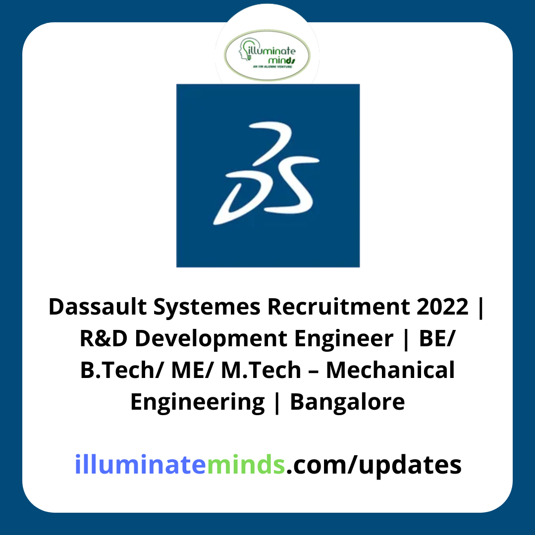 dassault-systemes-recruitment-2022-r-d-development-engineer-be-b