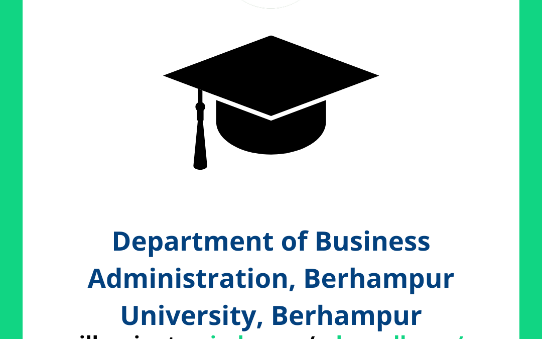 Department of Business Administration, Berhampur University, Berhampur