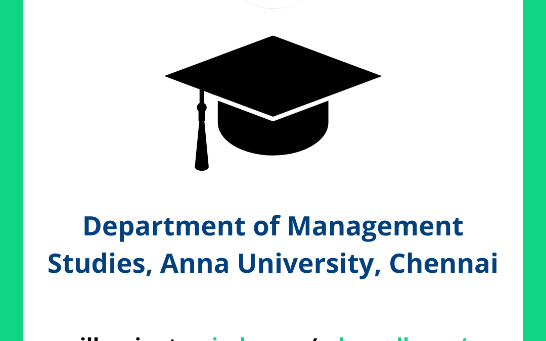 Department of Management Studies, Anna University, Chennai