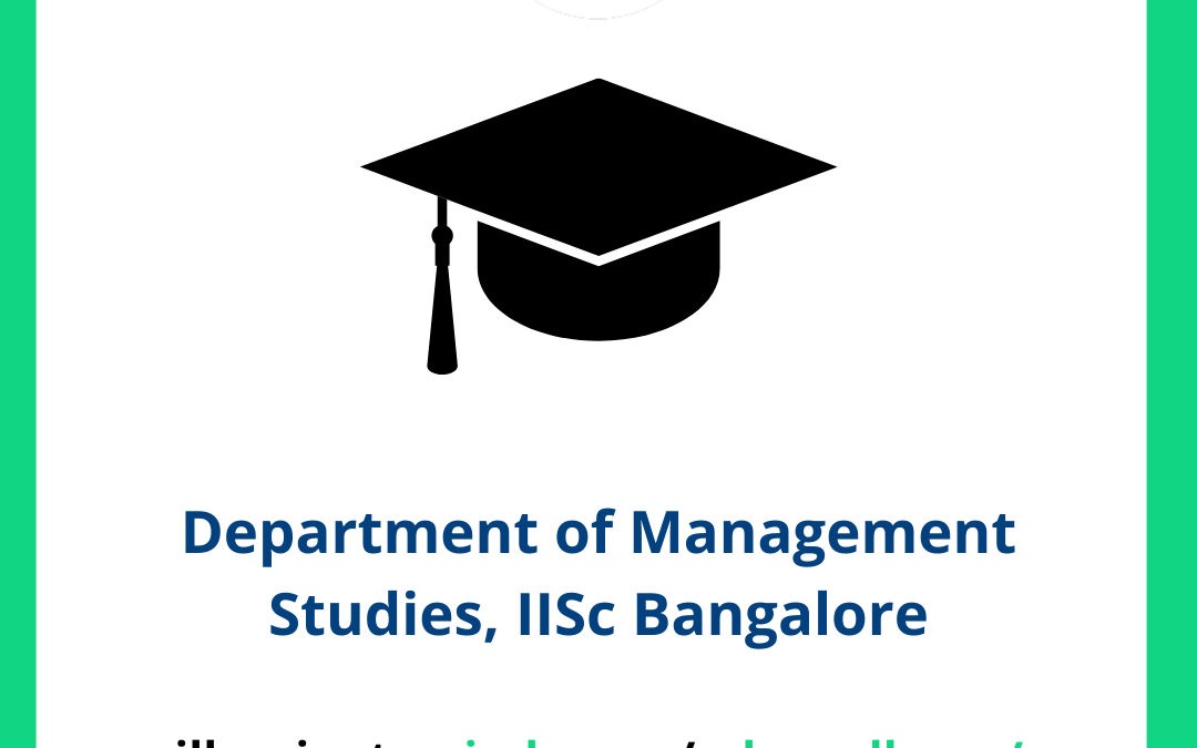 Department of Management Studies, IISc Bangalore
