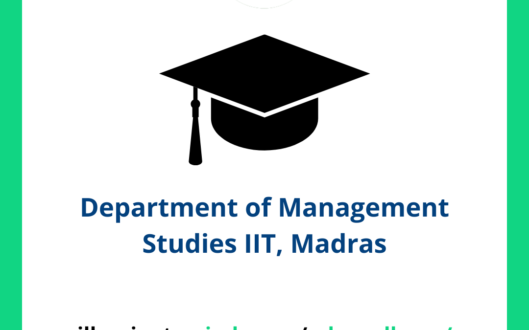 Department of Management Studies IIT, Madras