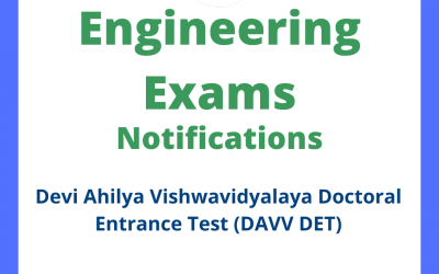 Devi Ahilya Vishwavidyalaya Doctoral Entrance Test (DAVV DET)