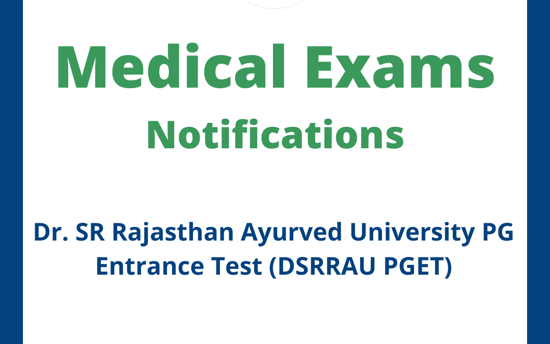 Dr. SR Rajasthan Ayurved University PG Entrance Test (DSRRAU PGET)