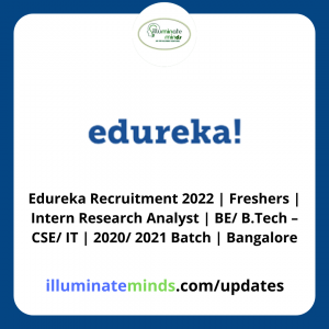 Edureka Recruitment 2022