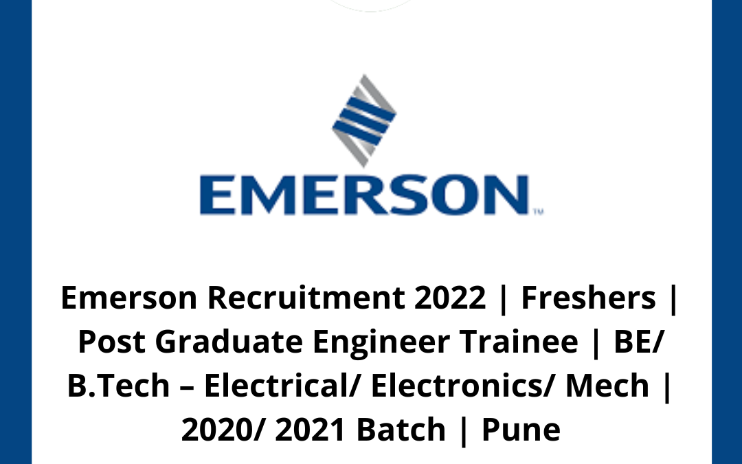 Emerson Recruitment 2022