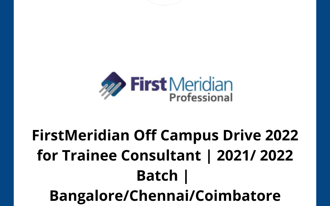 FirstMeridian Off Campus Drive 2022
