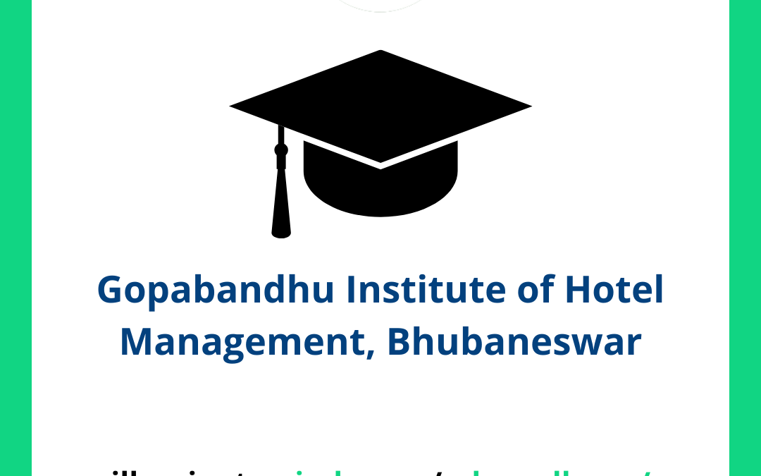 Gopabandhu Institute of Hotel Management GIHM, Bhubaneswar