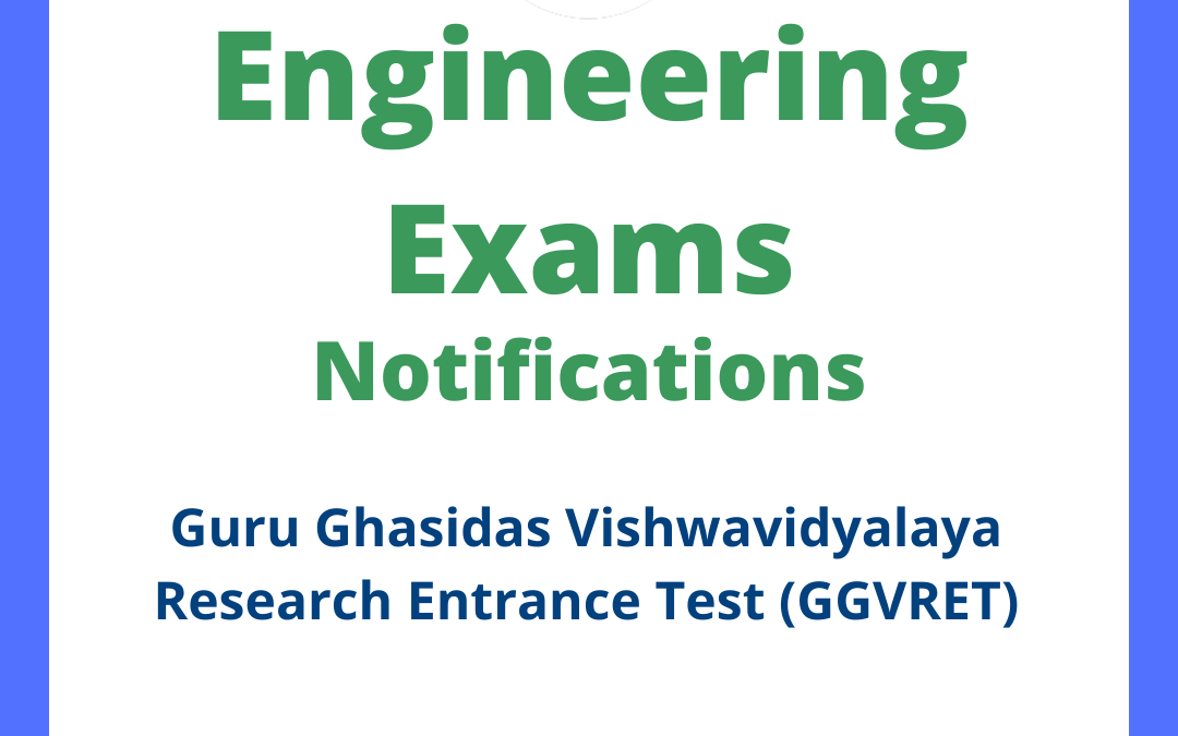 Guru Ghasidas Vishwavidyalaya Research Entrance Test (GGVRET)