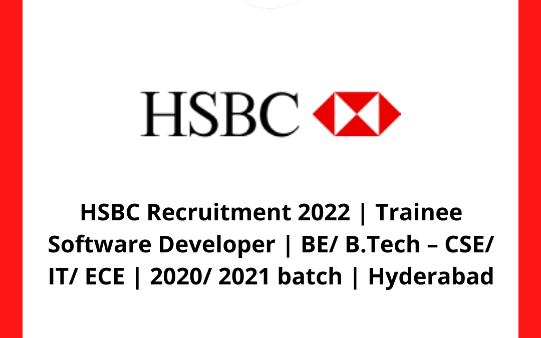 HSBC Recruitment 2022