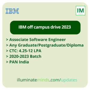 IBM off campus drive 2023