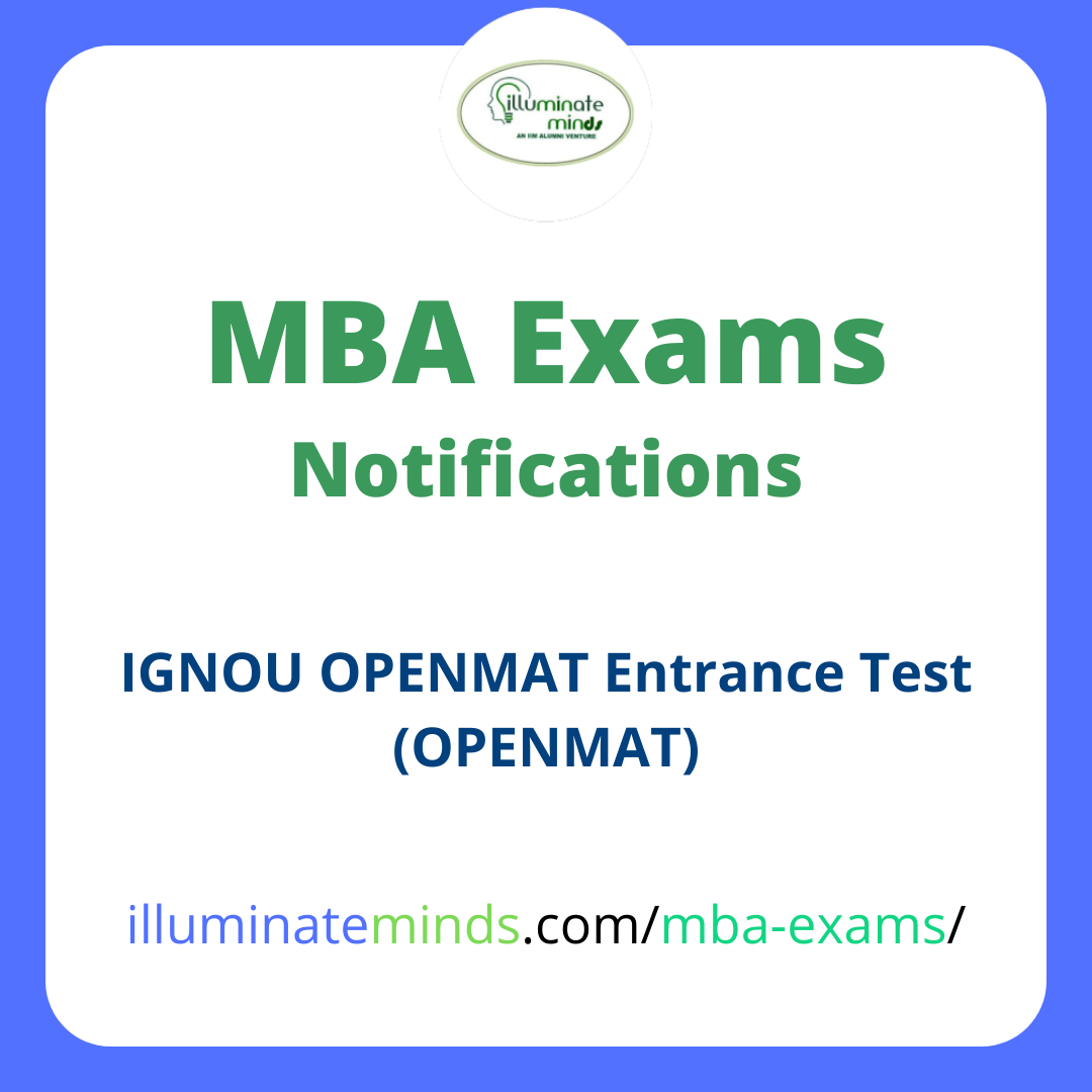IGNOU OPENMAT Entrance Test (OPENMAT) Illuminate Minds