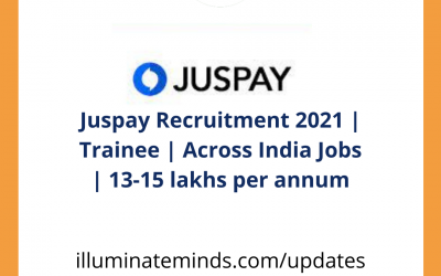Juspay Recruitment 2021 | Trainee | Across India Jobs | 13-15 lakhs per annum | Off Campus