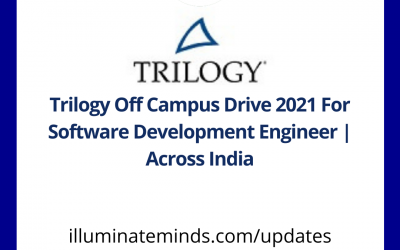 Trilogy Off Campus Drive 2021 For Software Development Engineer | Across India | Batch 2020/21 | Off Campus